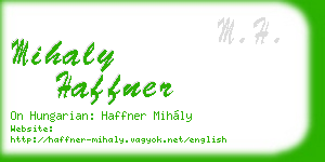 mihaly haffner business card